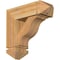 Ekena Millwork Funston Arts and Crafts Rough Sawn Bracket w/ Offset Brace, Western Red Cedar, 6"W x 16"D x 16"H BKT0604X16X16FST03RWR - alternate 1